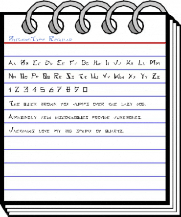 BushidoType Regular Font