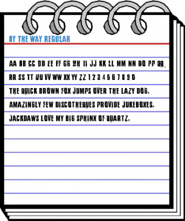 By the way Regular Font