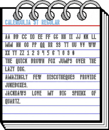 Calendulia St Regular Font