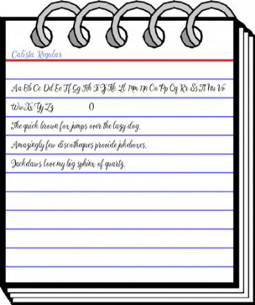 Calista Regular Font