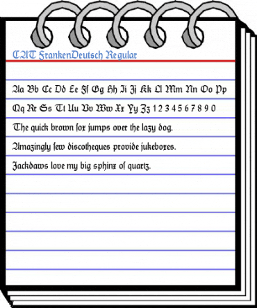 CAT FrankenDeutsch Regular Font