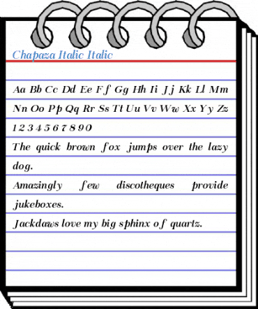 Chapaza Italic Italic Font