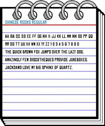 Chinese Rocks Regular Font