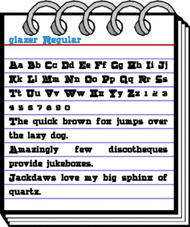 glazer Regular Font