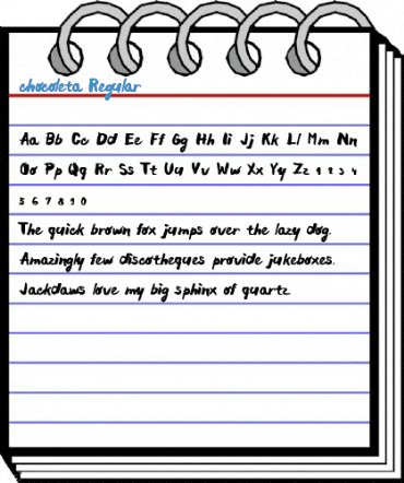 chocoleta Regular Font