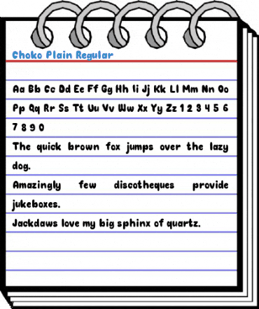 Choko Plain Regular Font