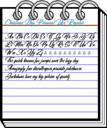 Christmas Day Personal Use Regular Font