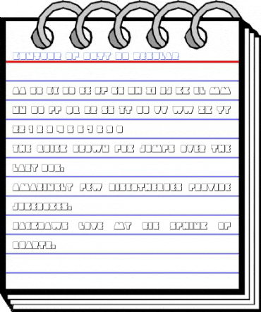 Contour of Duty 3D Regular Font