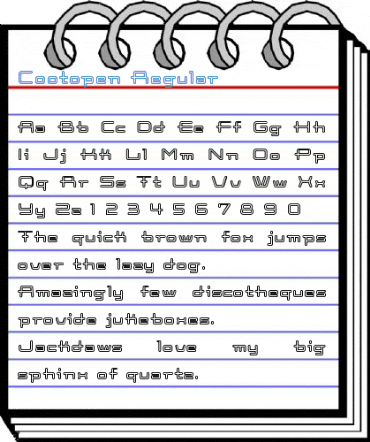 Cootopen Regular Font