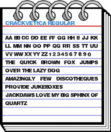 Crackvetica Regular Font