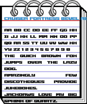 Cruiser Fortress Bevel Regular Font