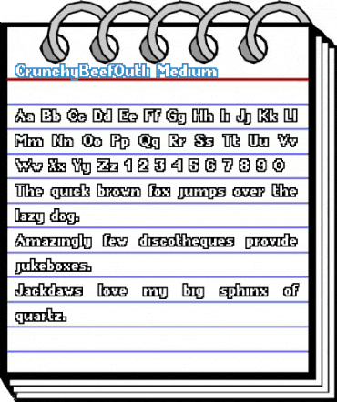 CrunchyBeefOutli Medium Font