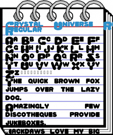 Crystal Universe Regular Regular Font