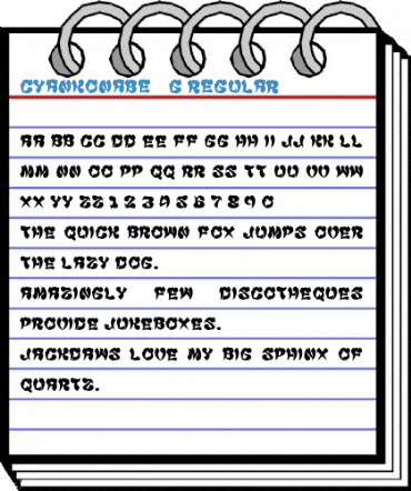 Cyankonabe__G Regular Font