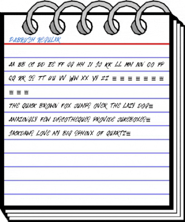 DABRUSH Regular Font