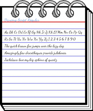 Dancing Script Regular Font