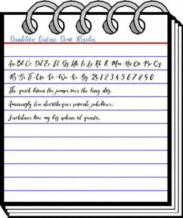 Dandeleon Vintage Demo Regular Font