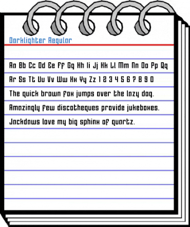 Darklighter Regular Font