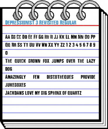 Depressionist 3 Revisited Regular Font