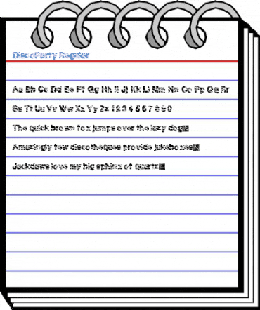 DiscoParty Regular Font