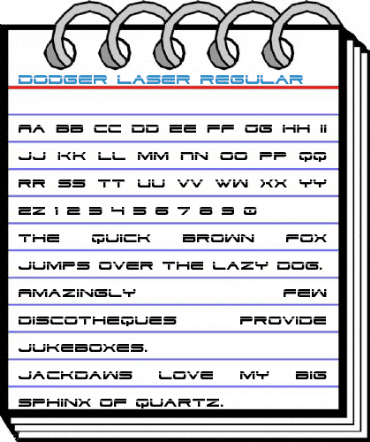 Dodger Laser Regular Font