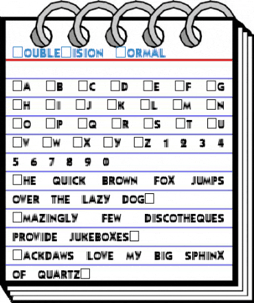 DoubleVision Normal Font