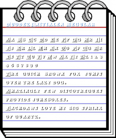 DuodezInitialen Regular Font