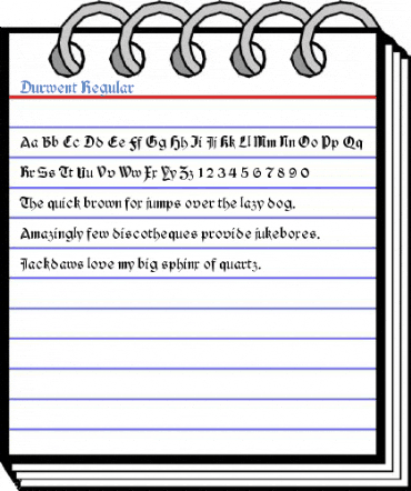 Durwent Regular Font