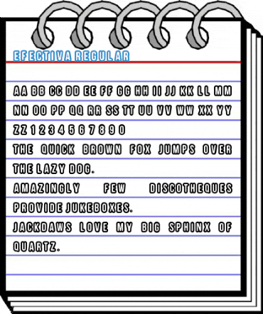 EFECTIVA Regular Font