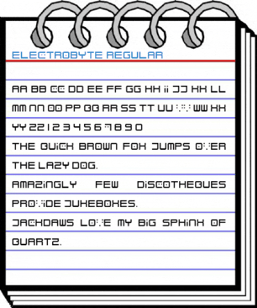 Electrobyte Regular Font