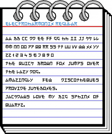 Electroharmonix Regular Font