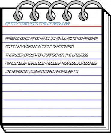 EpicenterDiscoItalic Regular Font