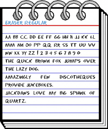 Eraser Regular Font