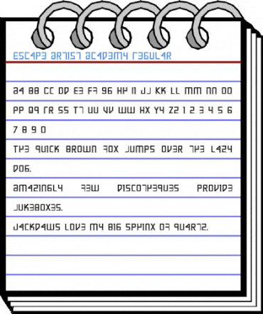 Escape Artist Academy Regular Font