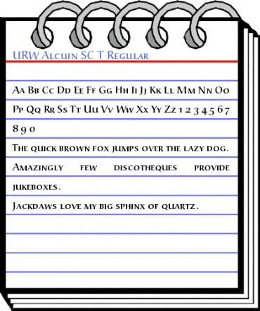 URW Alcuin SC T Regular Font