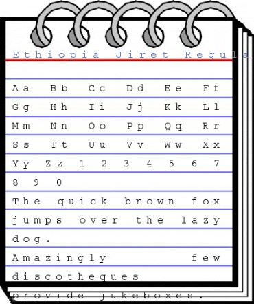 Ethiopia Jiret Regular Font