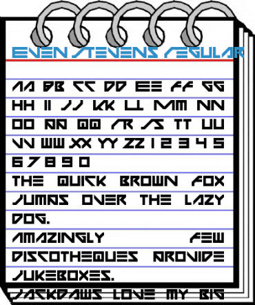 Even Stevens Regular Font