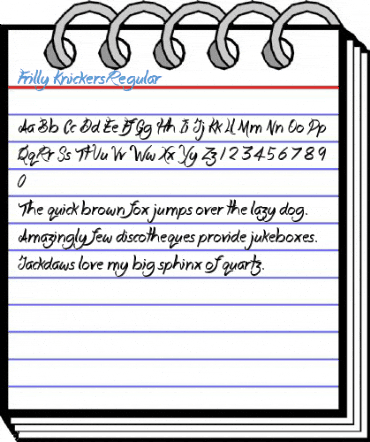 Frilly Knickers Regular Font