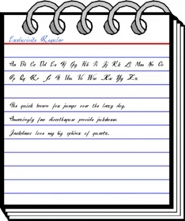 Exclusivite Regular Font