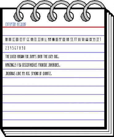Extupida Regular Font