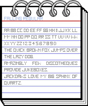 Falling Regular Font