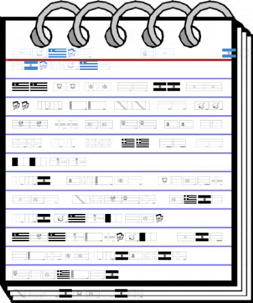 Flags of Europe Regular Font