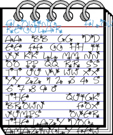Flowing Flowers Regular Font