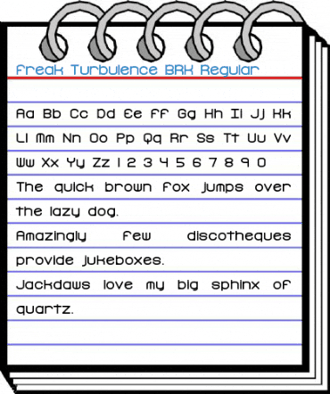 Freak Turbulence BRK Regular Font