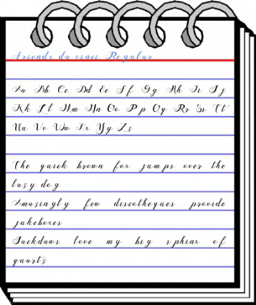 Friends da vinci Regular Font