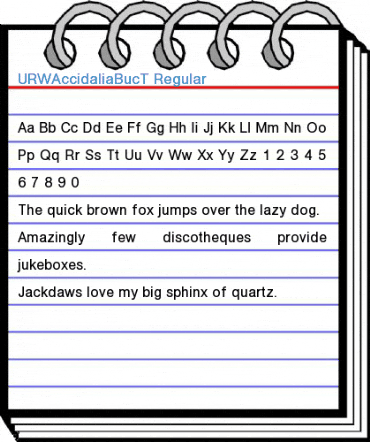 URWAccidaliaBucT Regular Font