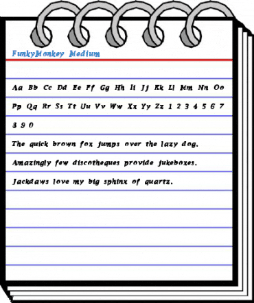 FunkyMonkey Medium Font