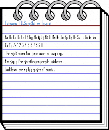 Furocious TALL&Narrow Regular Font