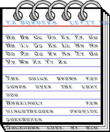 FZ BORDERS 11 LEFTY Normal Font