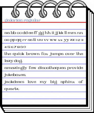 Galeries Regular Font